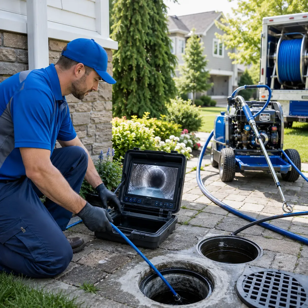 Outdoor drain cleaning professionals serving Marietta, TX