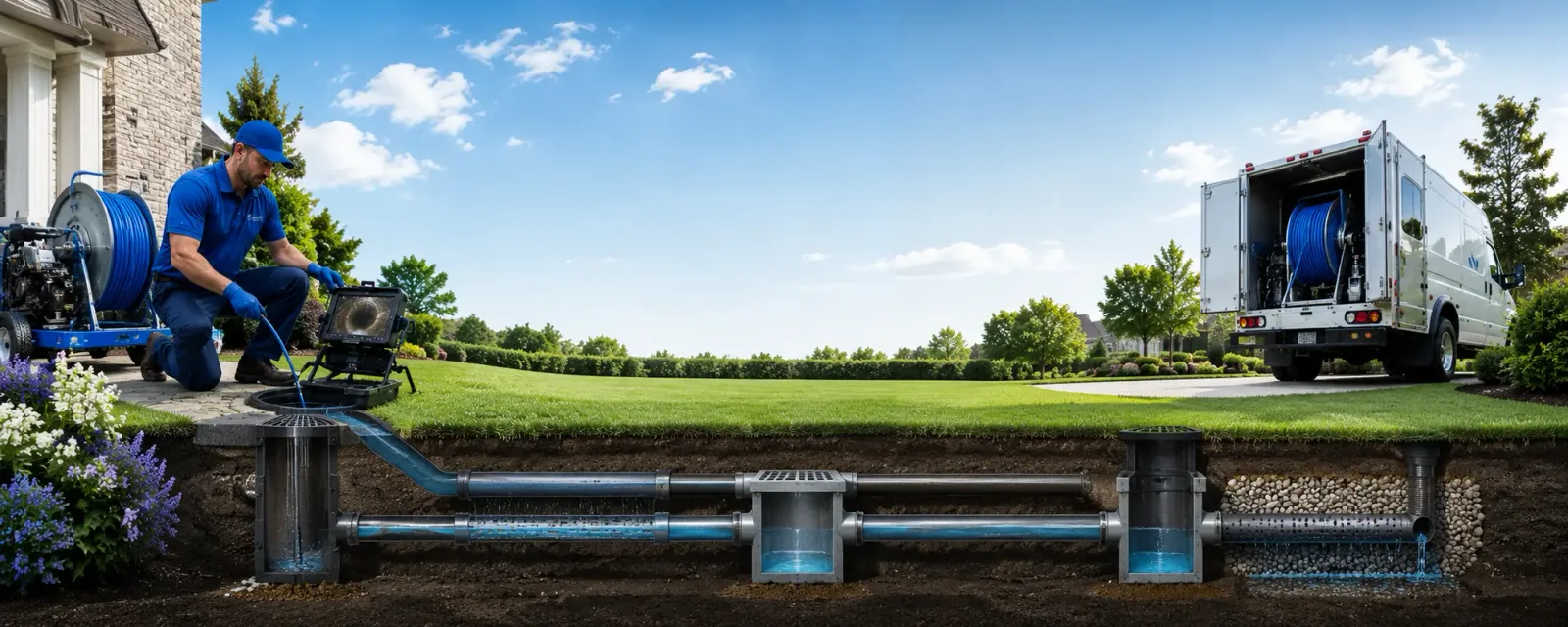 Outdoor drain cleaning information for Marietta, TX